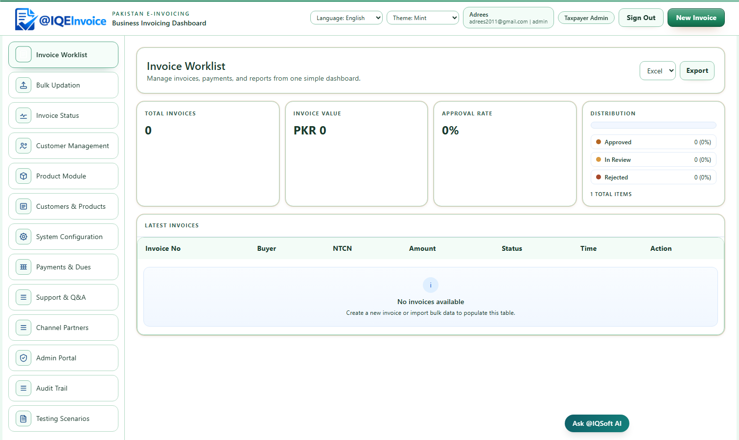 e-invoicing pakistan: api integration - youtube Images... IQEInvoice - Pakistan E-Invoicing Compliance and Operations Platform